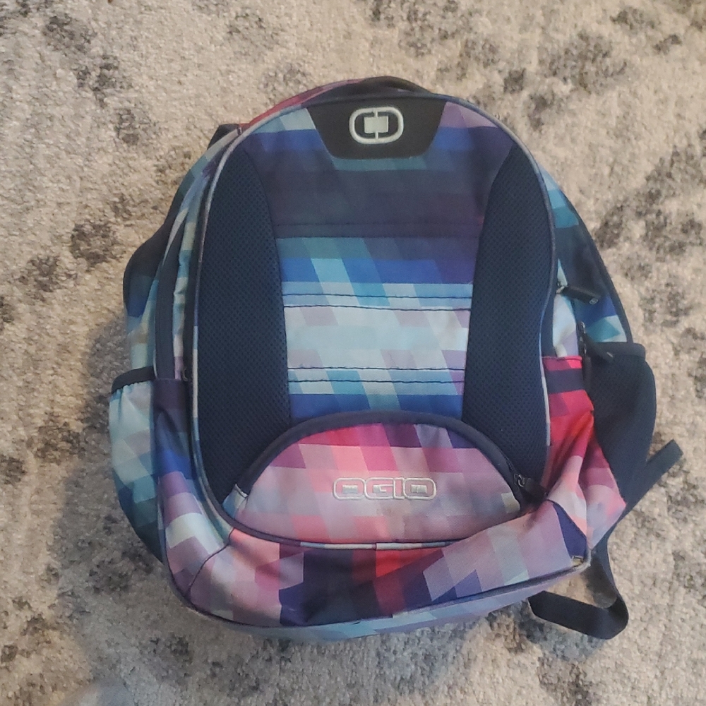 OGIO Blue and Red Men's Backpack